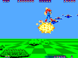 Space Harrier (USA, Europe) In game screenshot